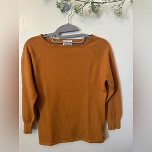 Milano Essentials | Boat Neck Mustard Sweater